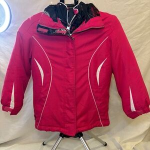 ZeroXposur Vintage Girls Winter Jacket Pink 3 in 1 A34119 Size 7/8 Insert&Outer